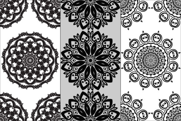 5 Floral Mandala Coloring Pages for KDP