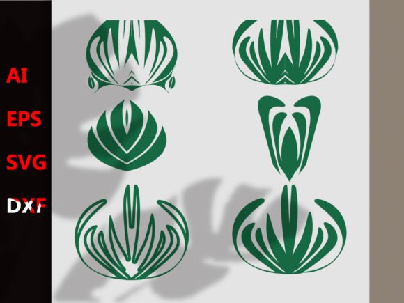 Abstract Shape Flower with Vector
