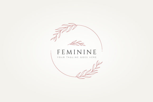 Feminine Minimalist Line Art Logo Design
