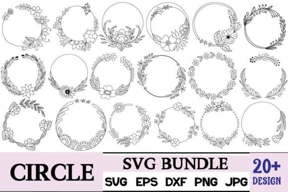 Floral Circle SVG Bundle