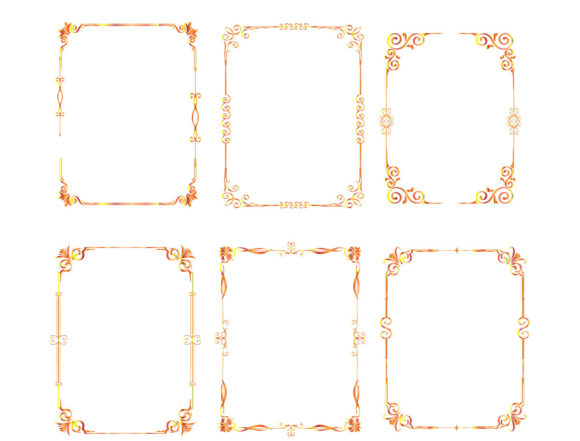 Floral Dividers Elements Border Frame