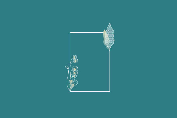 Floral Frame with Vector Elements