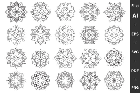 Floral Mandala Coloring Book KDP