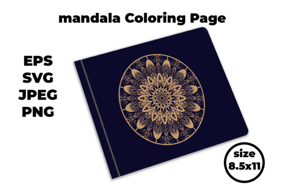 Floral Rounded Adult Mandala Coloring
