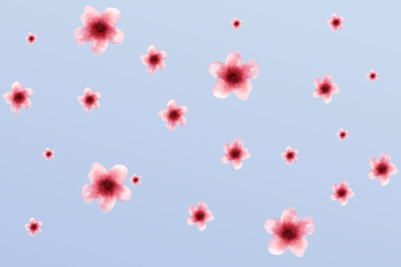 Hand Painted Watercolor Cherry Blossom