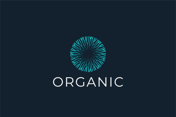 Letter O Organic Floral Logo