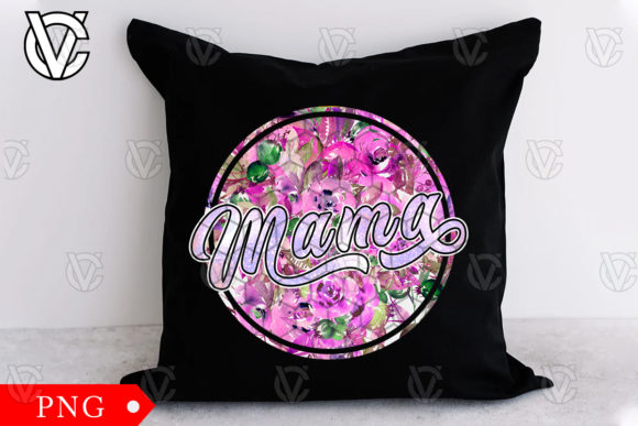 Mama Watercolor Floral Sublimation PNG