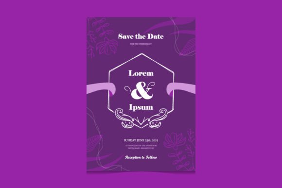 Minimal Wedding Invitation Template