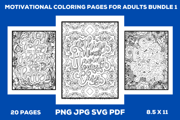 Motivational Coloring Pages for Adults 1