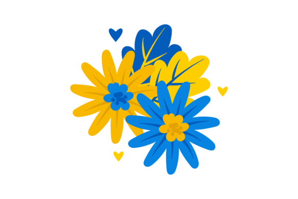 Ukraine Floral Beautiful Icon