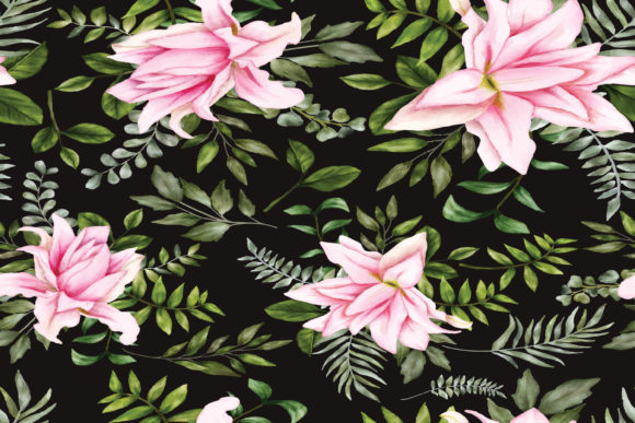 Watercolor Floral Seamless Pattern