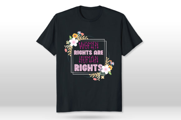 Women’s Day Floral Typography T-Shirt